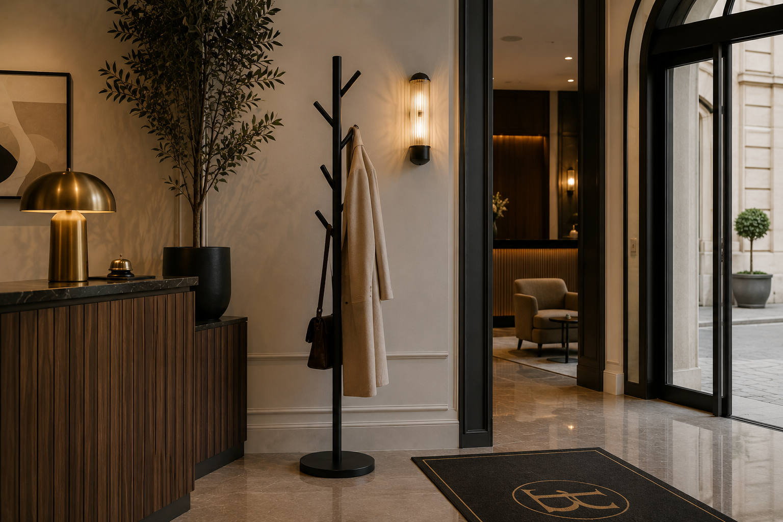 Porte-manteau professionnel : hôtel, restaurant, bureau — formats, normes de charge et erreurs à éviter