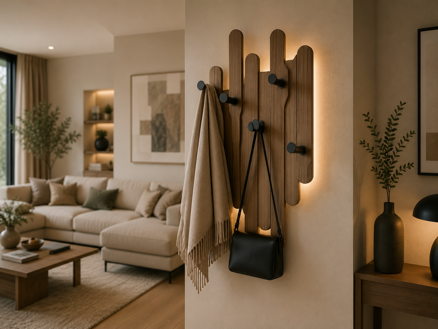 Le porte-manteau comme premier meuble de décoration : comment il donne le ton de tout l’intérieur