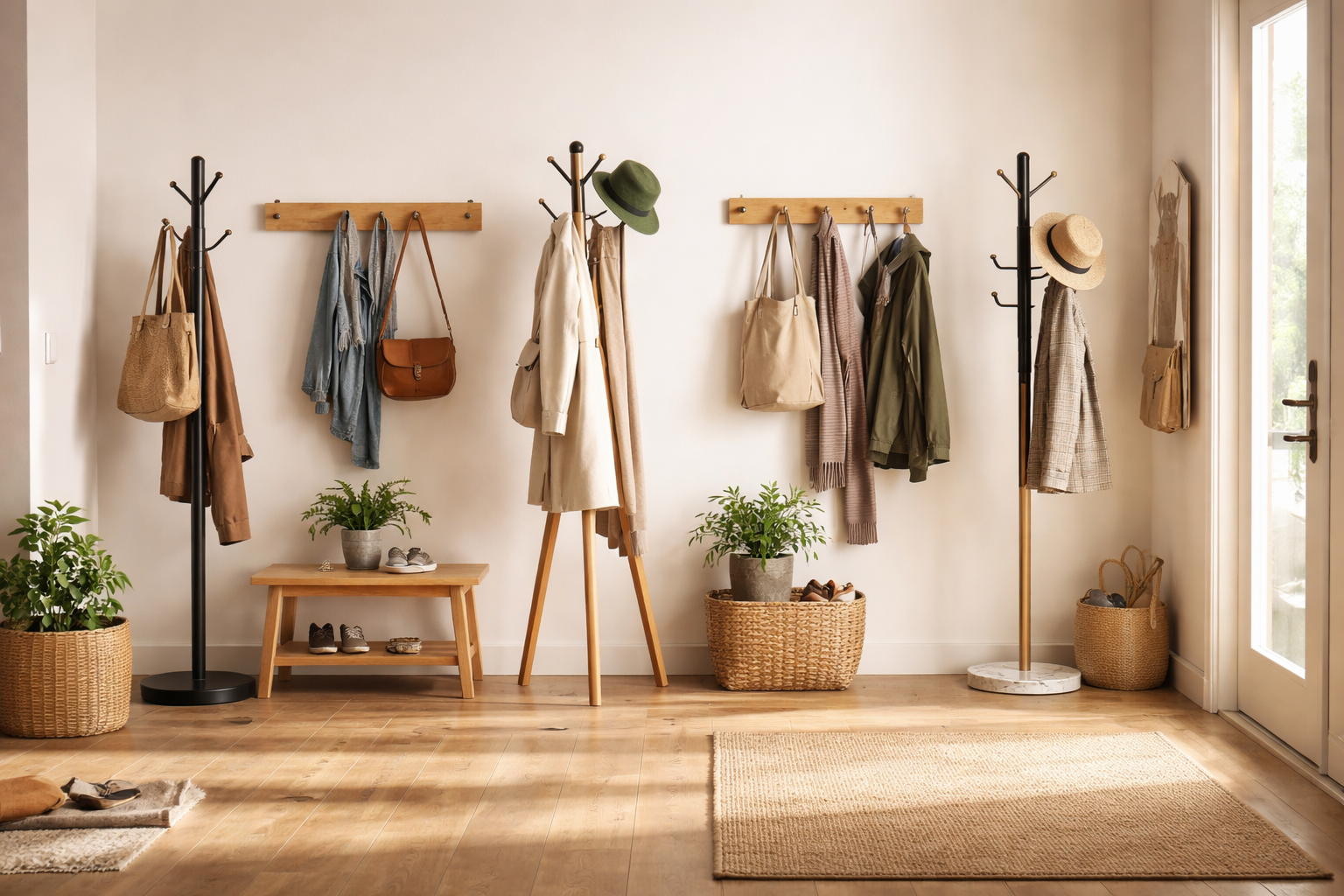 Quel porte-manteau pour un locataire — les 5 solutions sans perçage classées par efficacité réelle