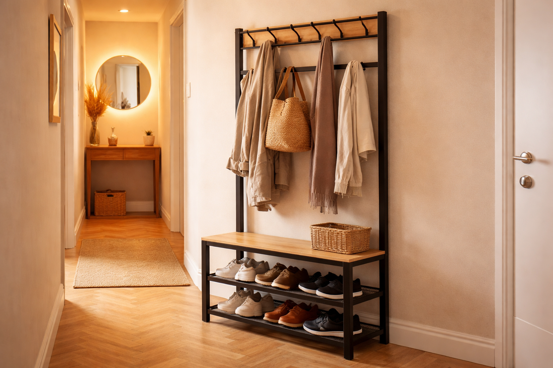 Ranger les chaussures à l'entrée : calcul du nombre de paires, dimensions et systèmes par profil