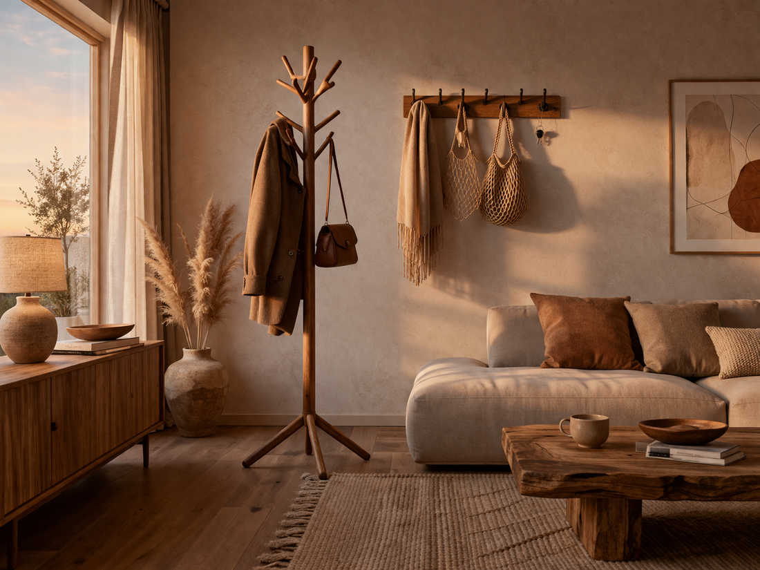 Tendances porte-manteau et patère 2026 : les 6 évolutions qui transforment nos entrées