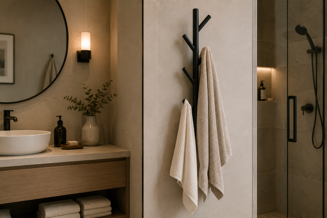 Porte-manteau salle de bain : inox ou plastique, ventouse ou vissé — ce que l’humidité fait vraiment aux matériaux