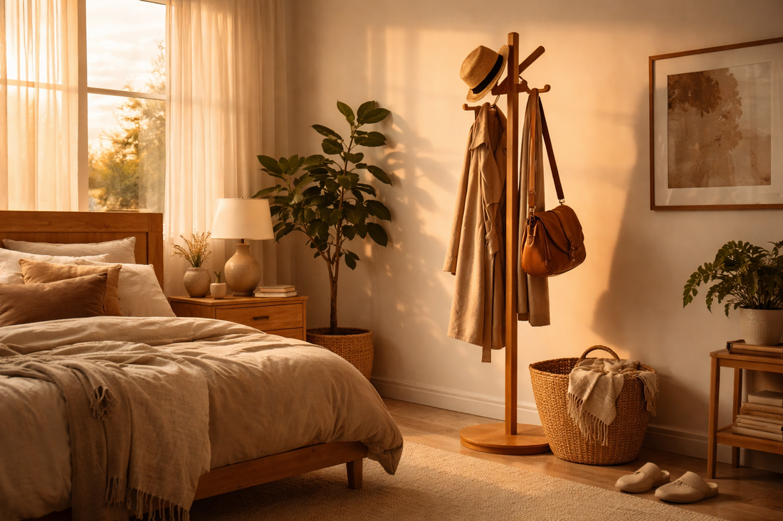 Porte-manteau dans la chambre : gérer les vêtements ni propres ni sales (et tout le reste)