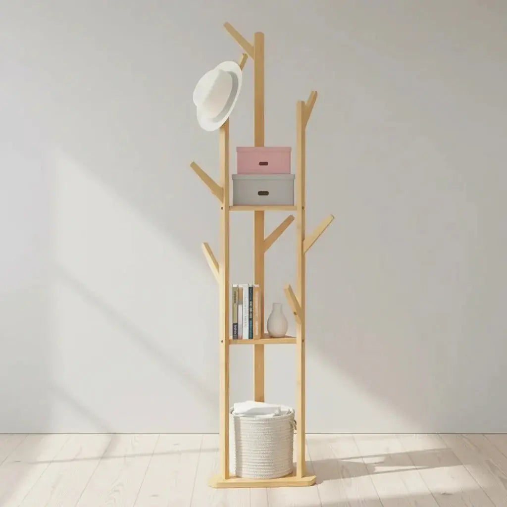 Porte-manteau-en-bois-sur-pied VELOOMM