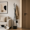 Long porte manteau sur pied stable