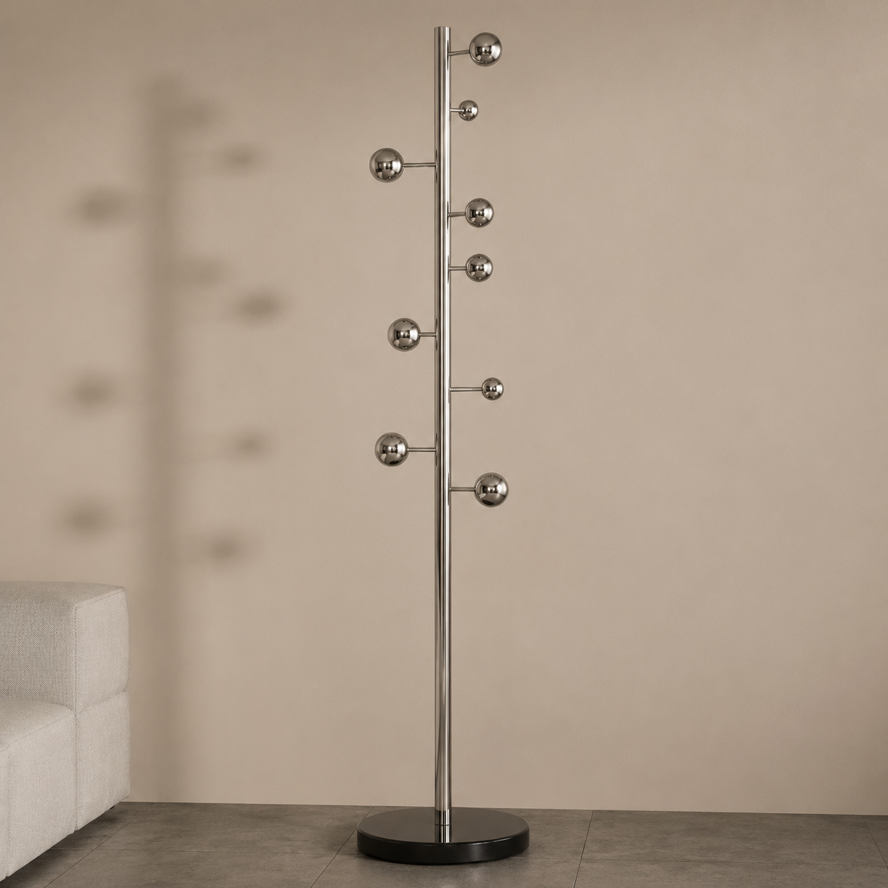 Porte manteau de luxe minimaliste argenté