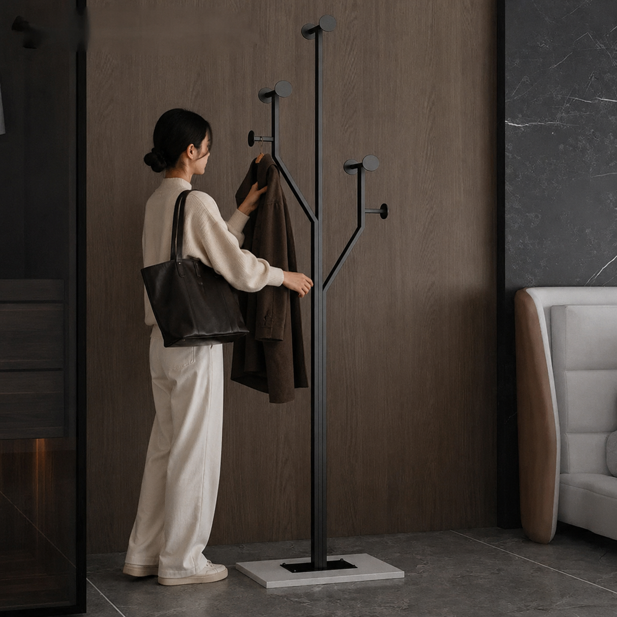 porte manteau sur pied design