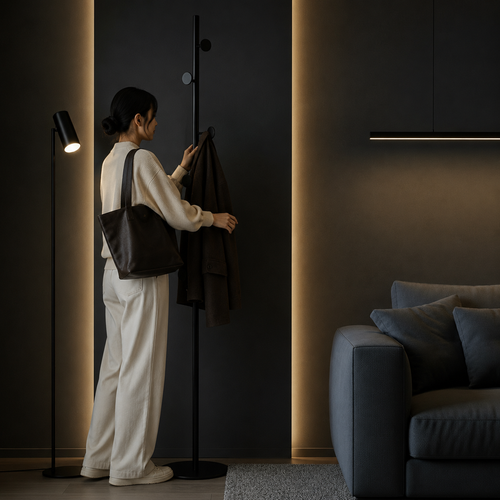 Long porte manteau design