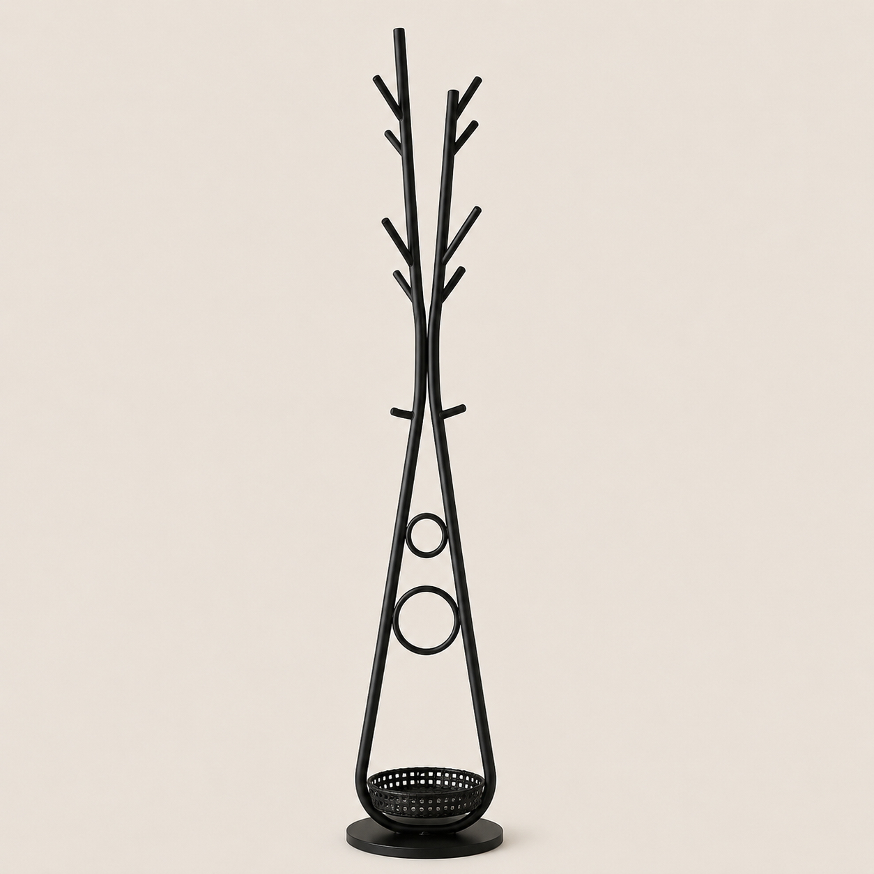 Long porte manteau sur pied stable