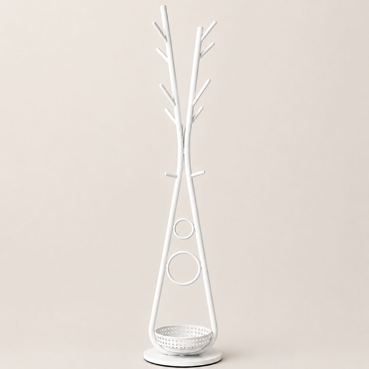 Long porte manteau sur pied stable