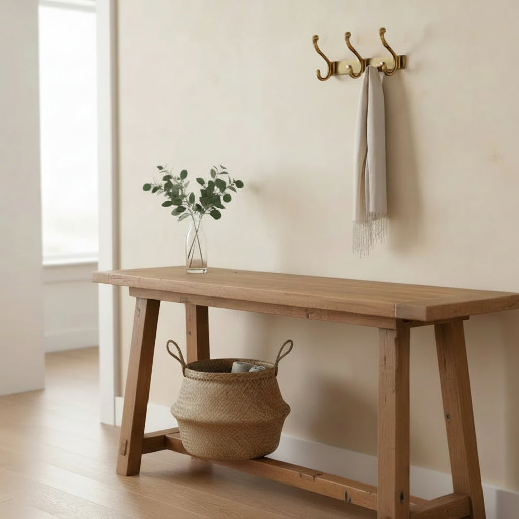 Porte manteau mural doré VELOOMM