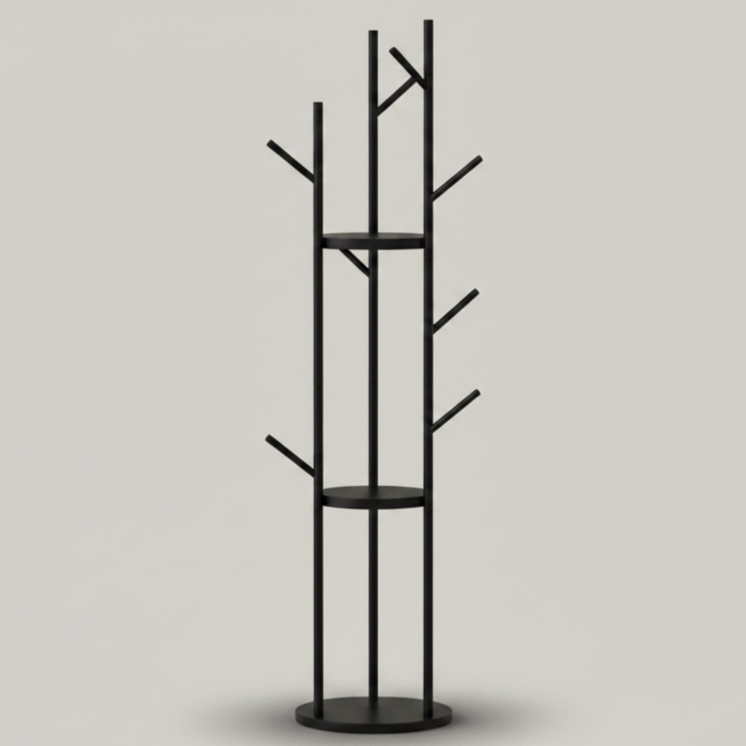 Porte manteau de salle de bain sur pied