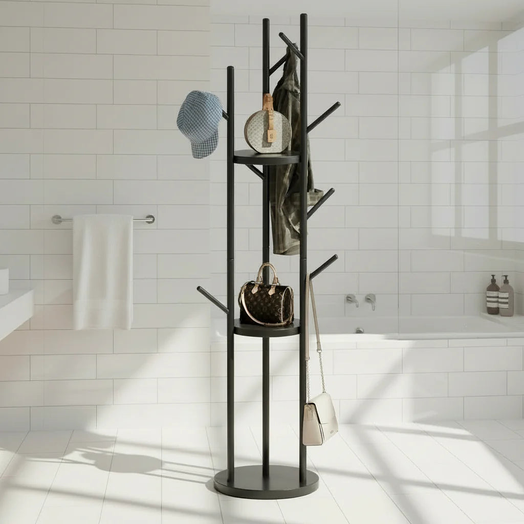Porte manteau de salle de bain sur pied VELOOMM