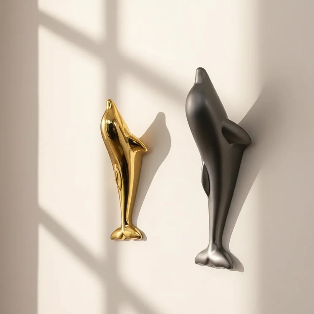 Porte manteau dauphin