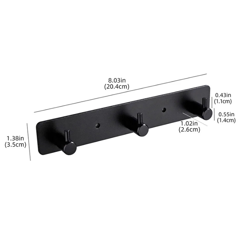 Porte manteau mural noir VELOOMM