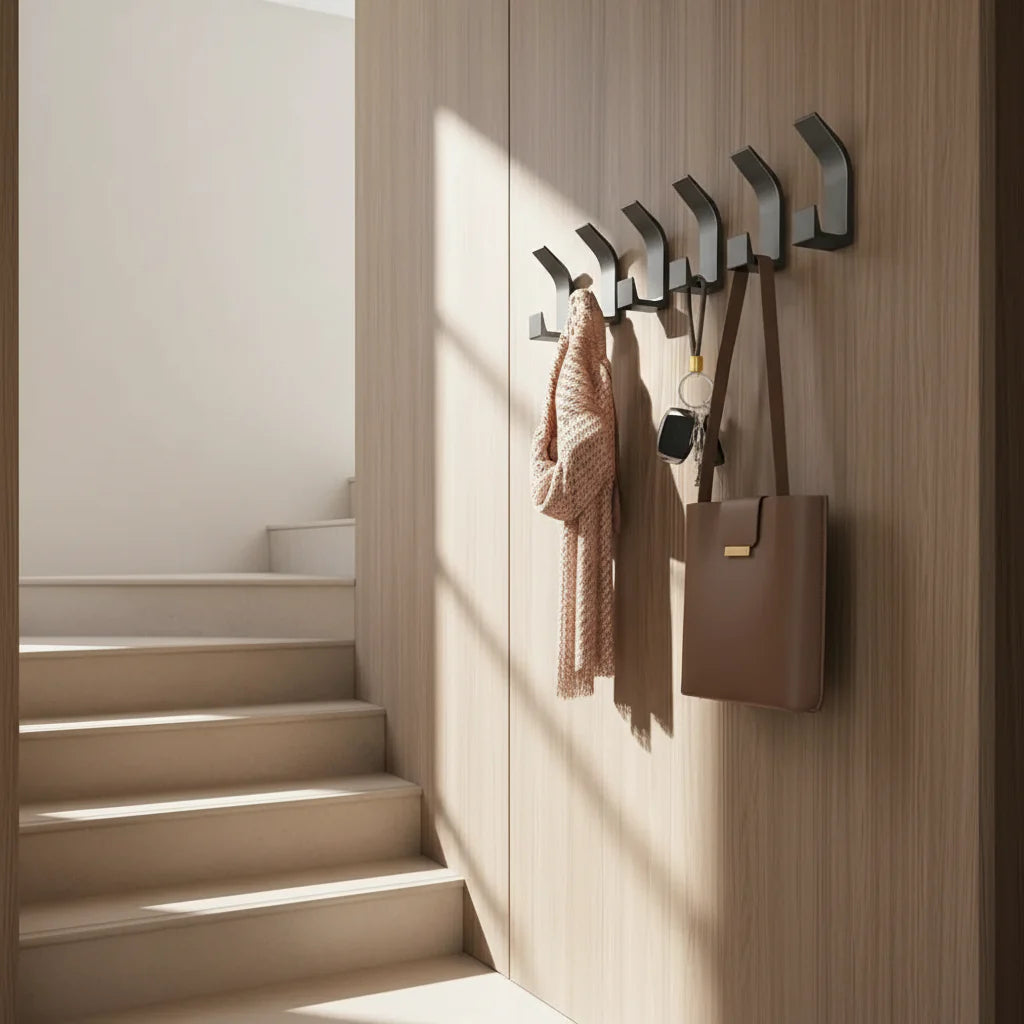 Porte manteau sous escalier