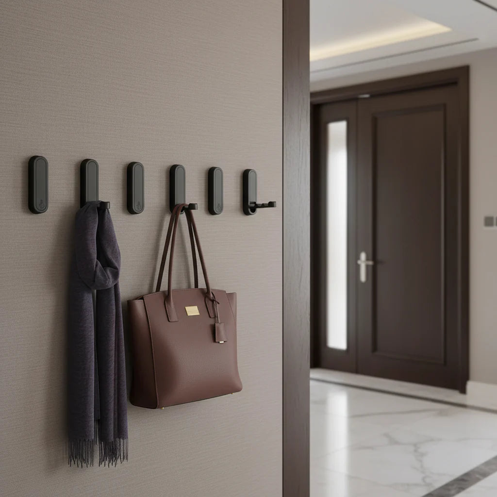 Porte manteau retractable