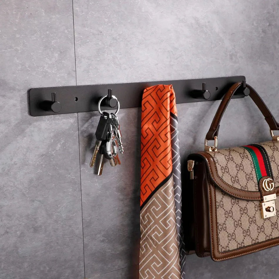 Porte manteau mural noir