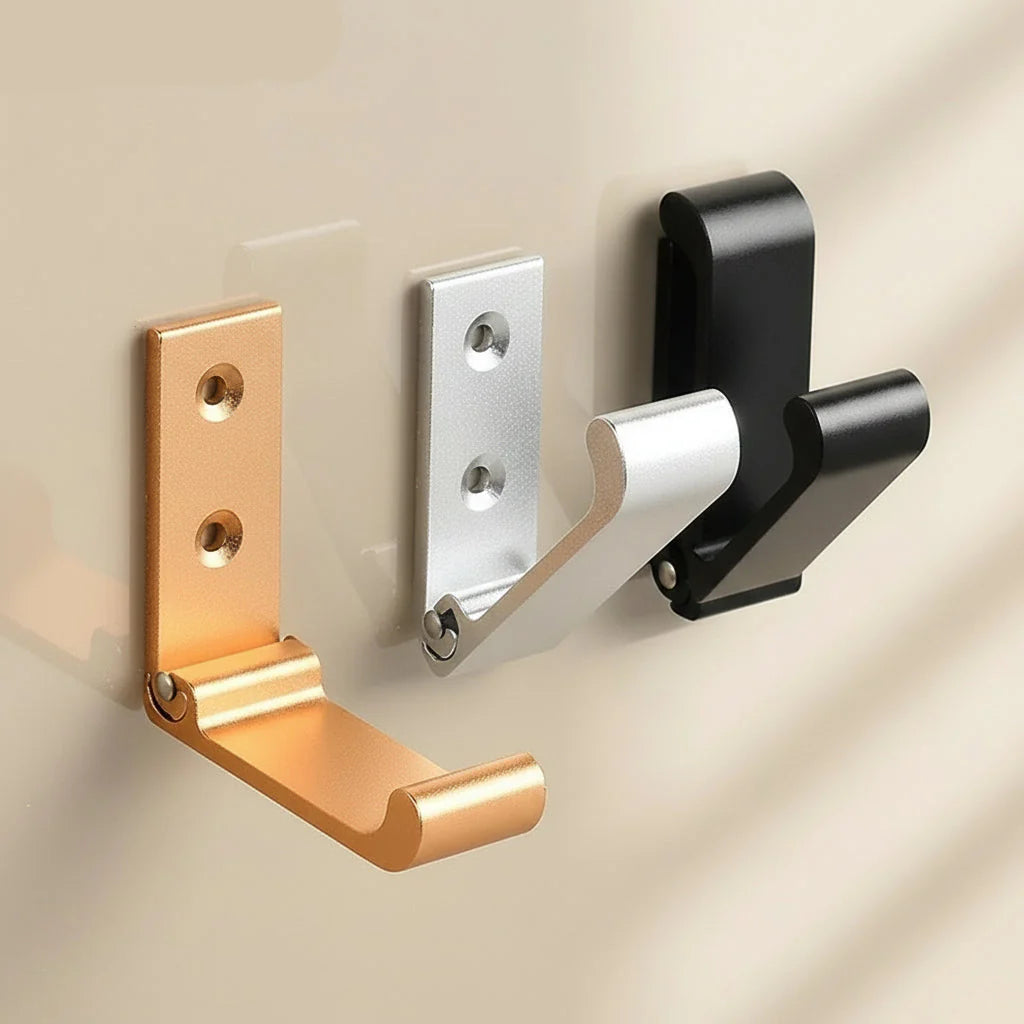 Porte manteau en inox mural