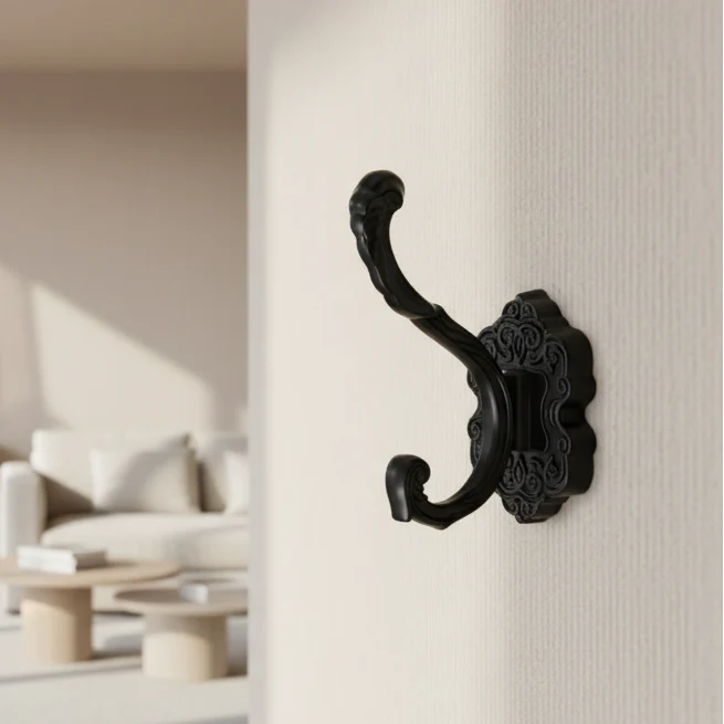 Porte manteau en métal noir