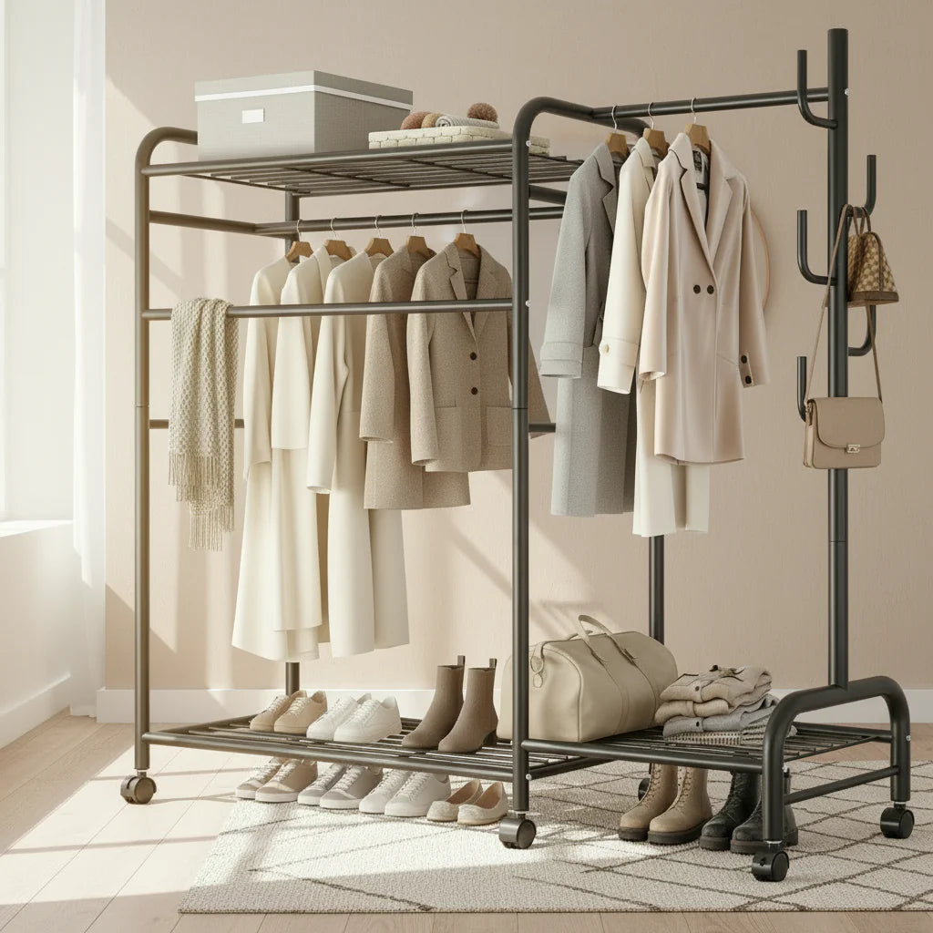 Porte manteau double