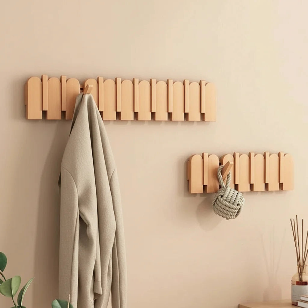 Porte manteau en bois massif