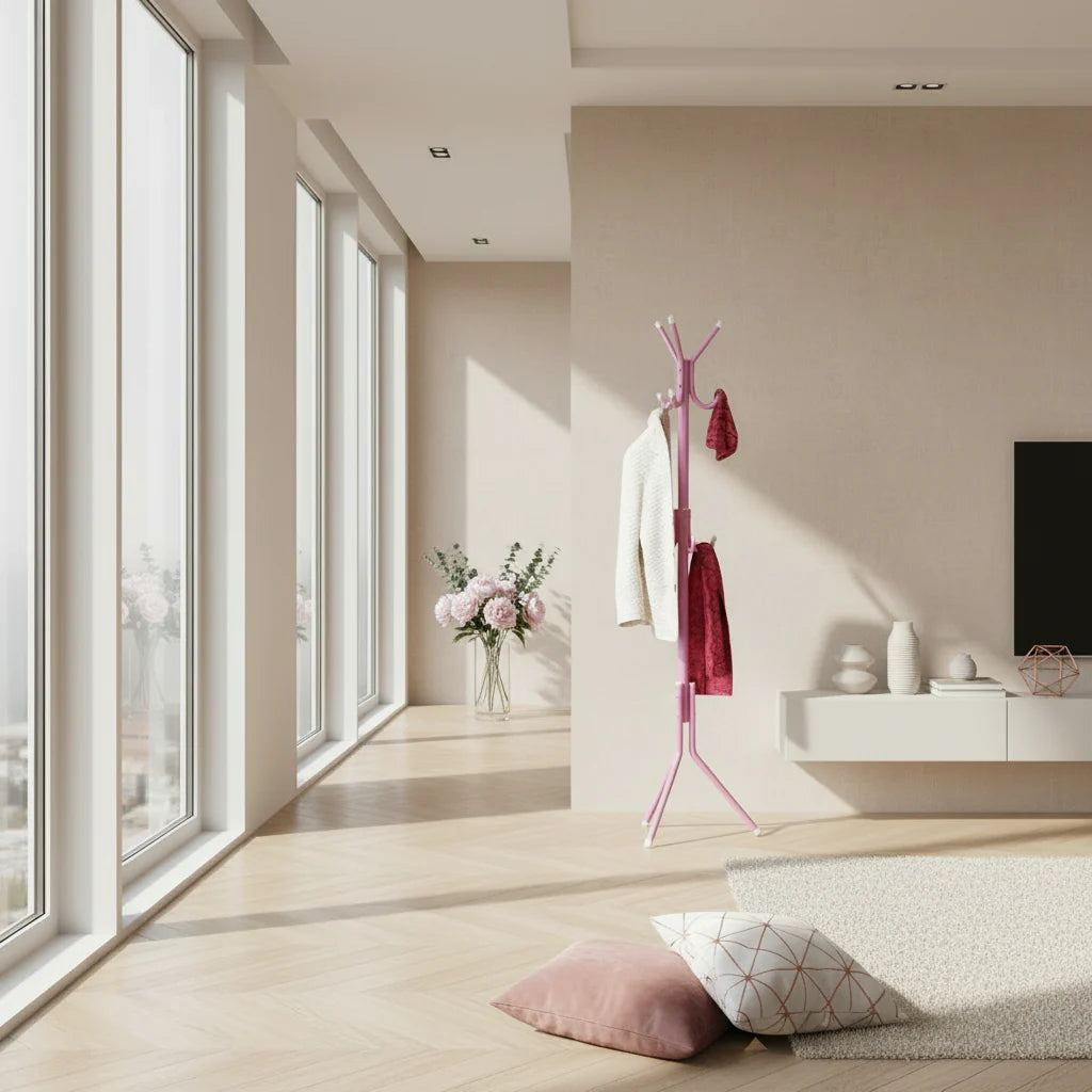 Porte manteau rose VELOOMM