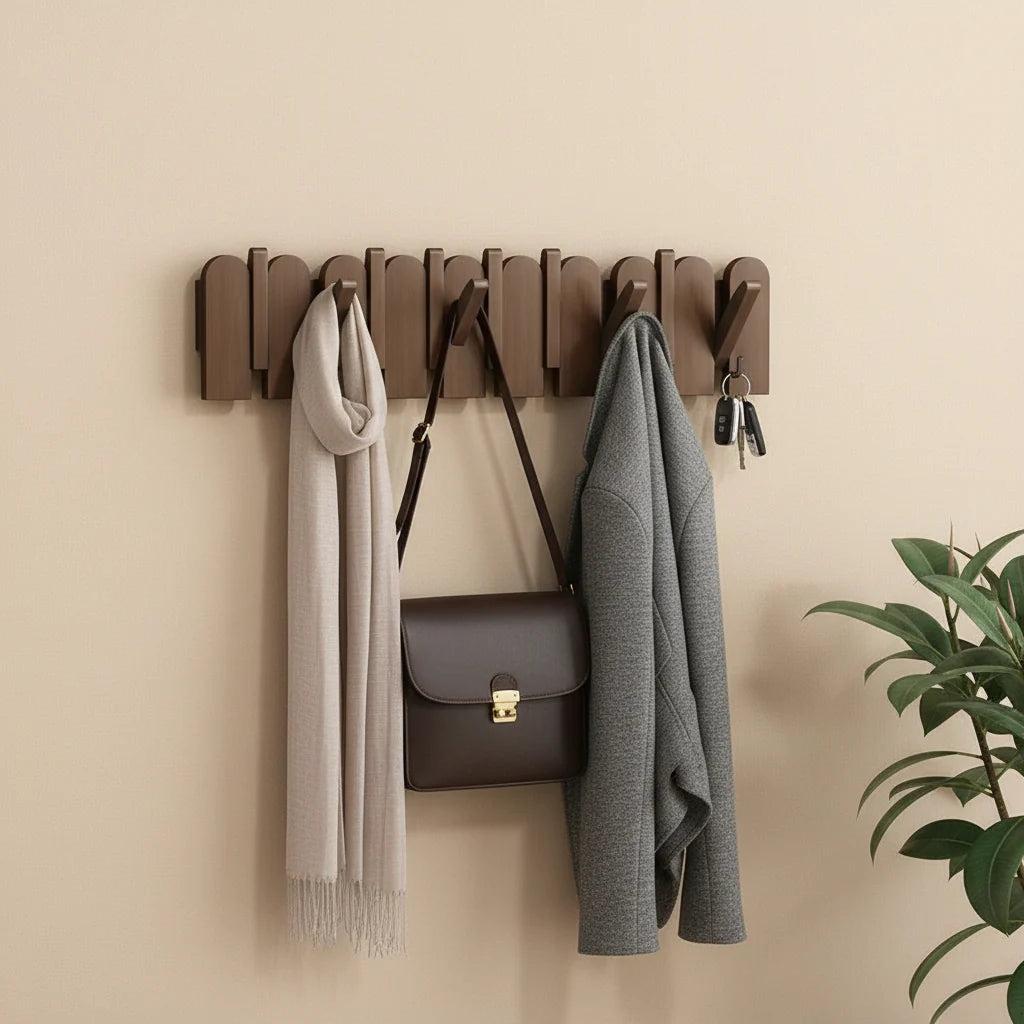 Porte manteau large en bois VELOOMM